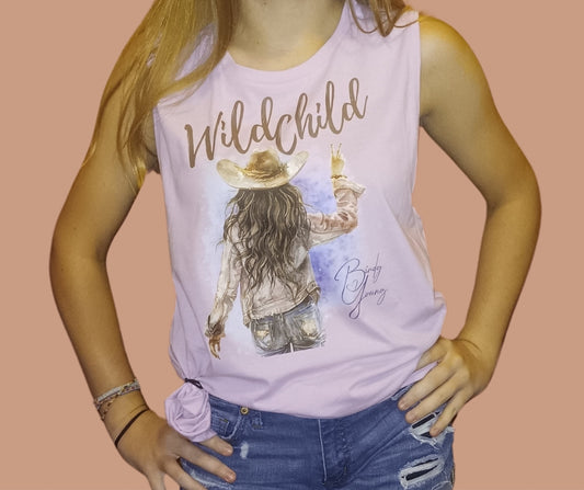 Wild Child LILAC MUSCLE TANK